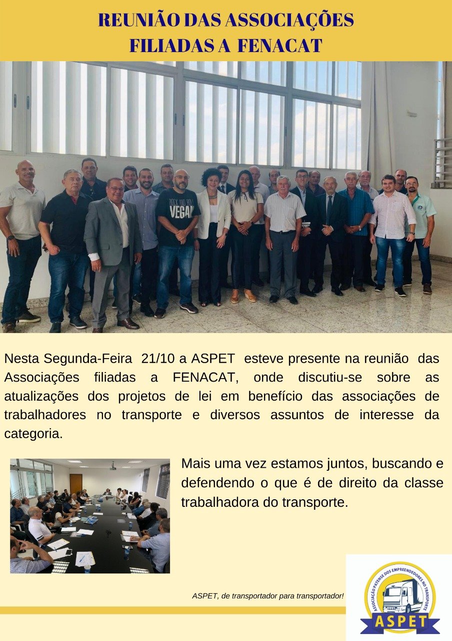 Reunião das Associações Filiadas a Fenacat